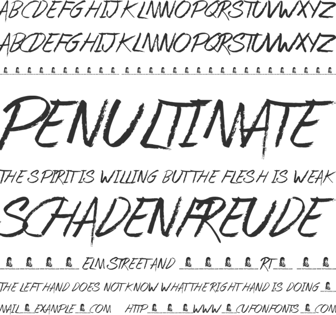 Spring Cleaning font preview
