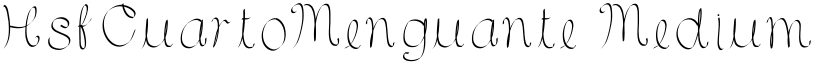 HsfCuartoMenguante font download