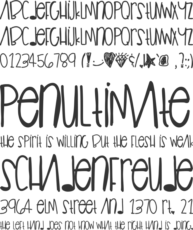 GuiltTrip font preview