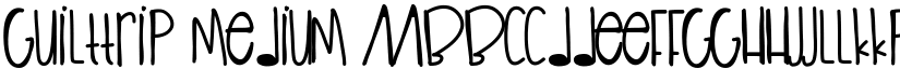 GuiltTrip font download