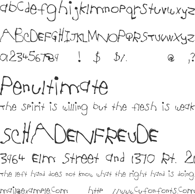 Jesse 5 font preview