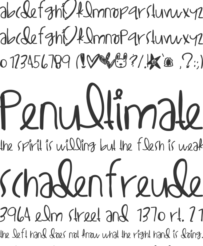 LilEgypt font preview