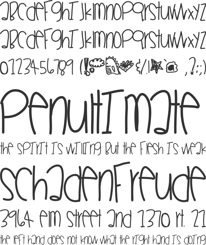 WinnersParade font preview