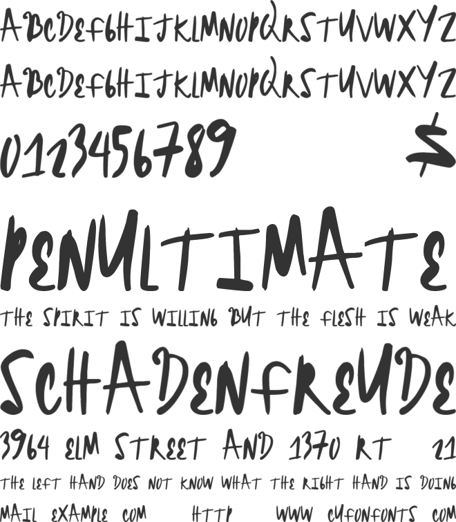 BrightHeadline font preview