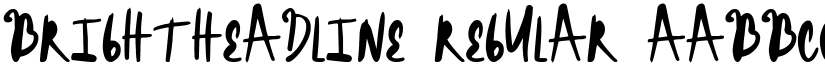 BrightHeadline Regular font
