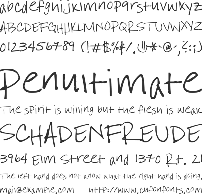 I Still Believe font preview
