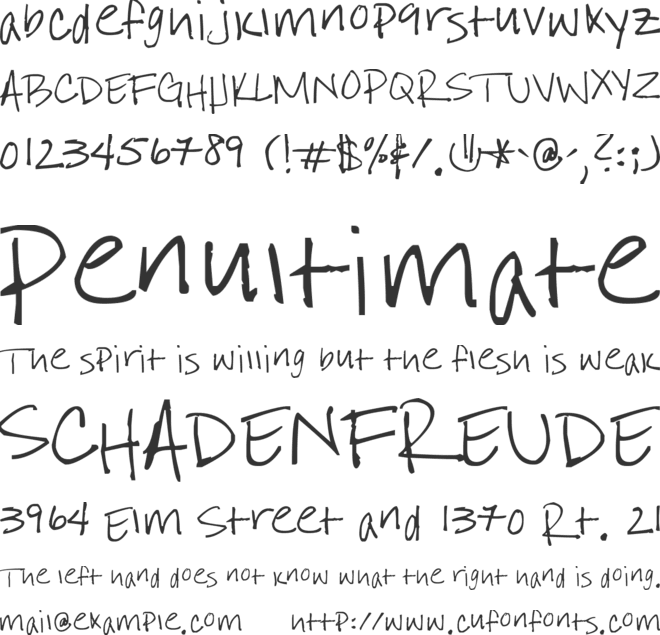 I Still Believe font preview