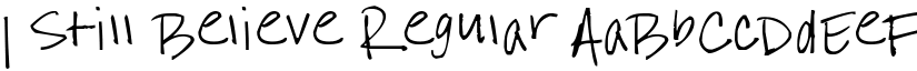 I Still Believe font download