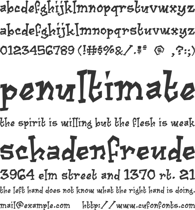 Cajun Boogie font preview