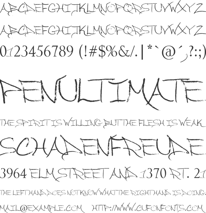 So Long My Dear font preview