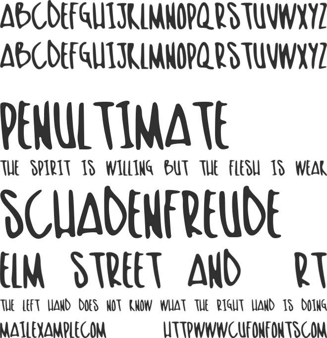 skinish font preview