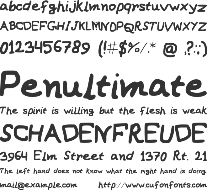 OPM font preview