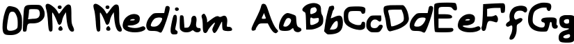 OPM Medium font