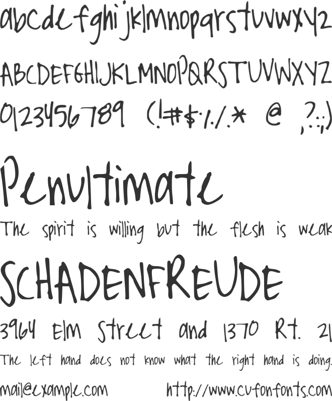 StormysFontNarrow font preview