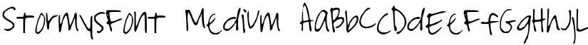StormysFont Medium font