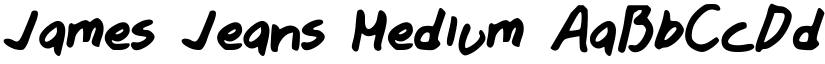 James Jeans Medium font