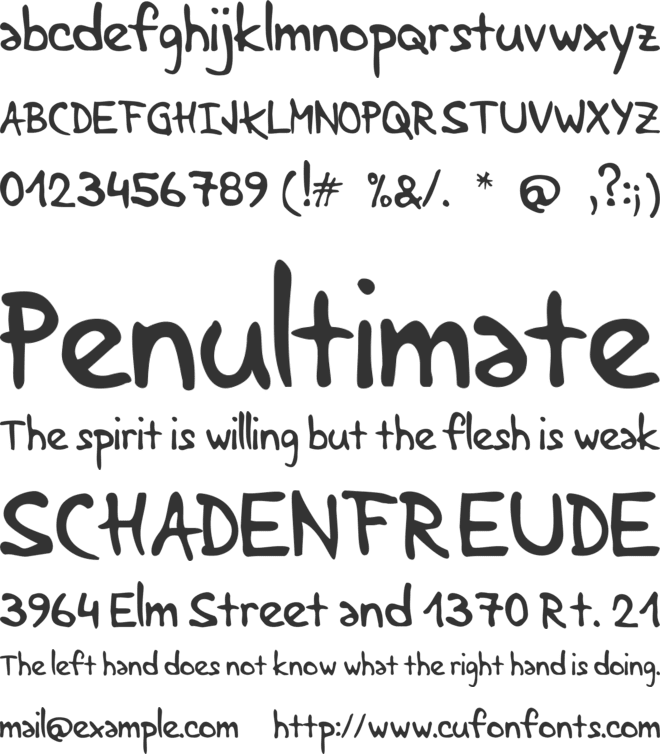 Lenka stabilo font preview