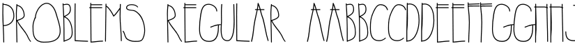 Problems Regular font