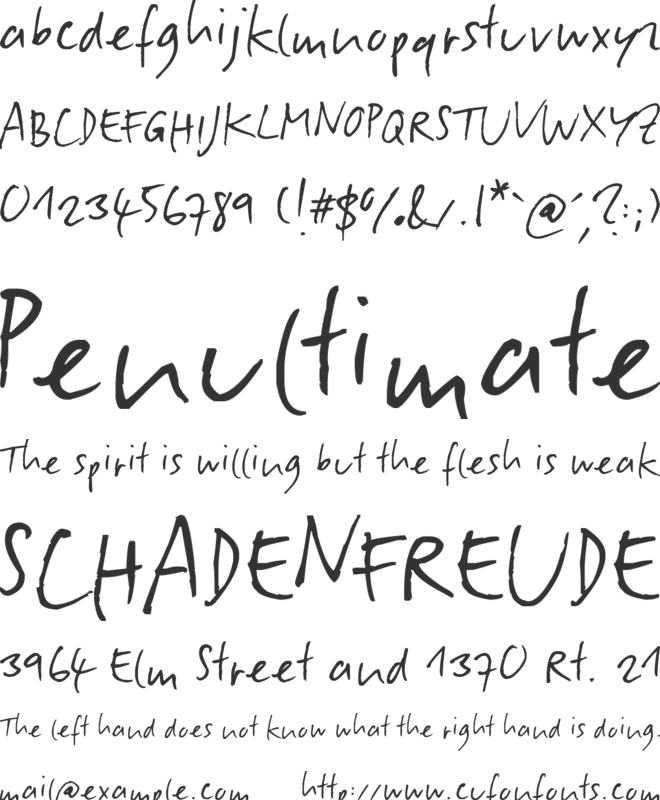 Slippery Dip font preview