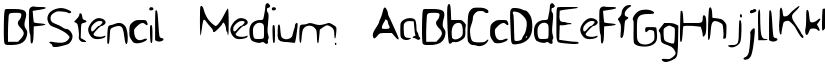 BFStencil font download