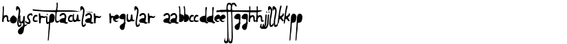 HolyScriptacular font download