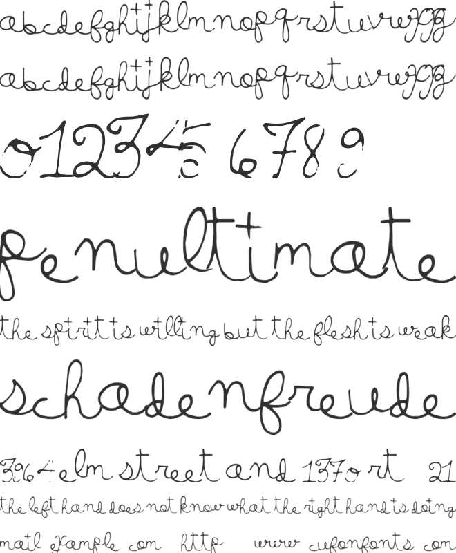 LuckyMoney font preview