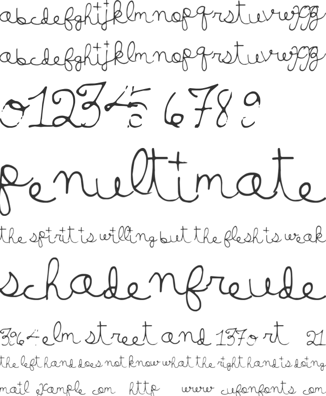 LuckyMoney font preview