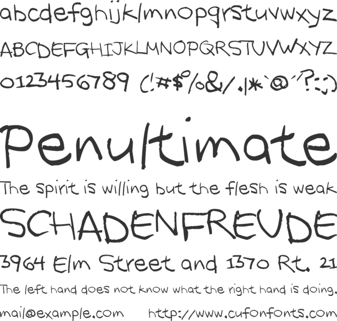 KSAFONT font preview