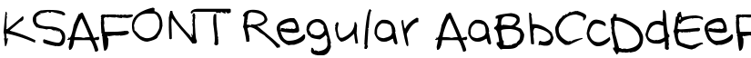 KSAFONT Regular font