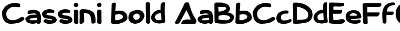 Cassini bold font
