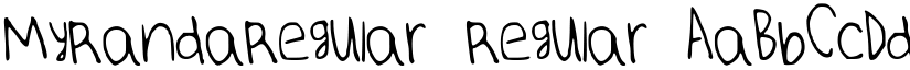 MyRandaRegular Regular font