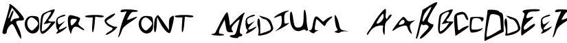 RobertsFont Medium font