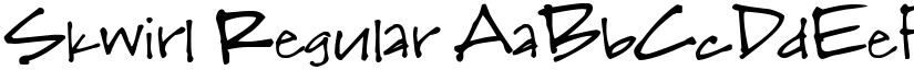 Skwirl Regular font