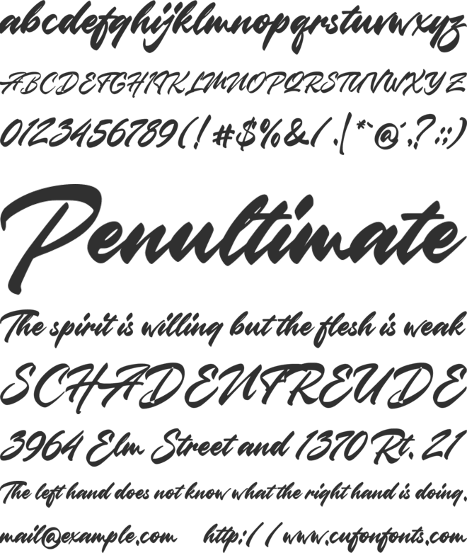 Magic Frankie font preview