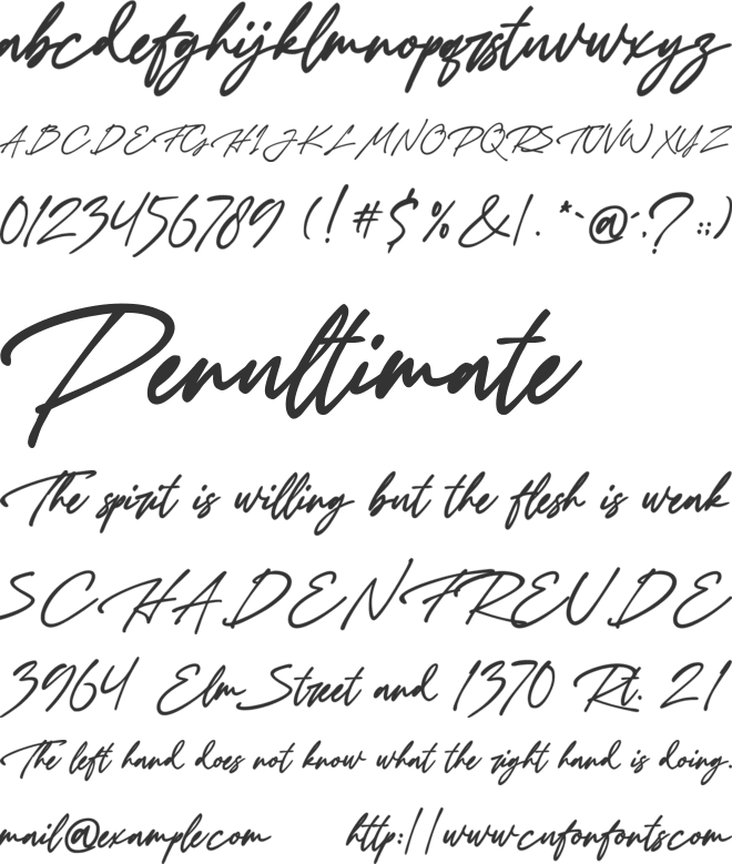 La Petite Robe font preview