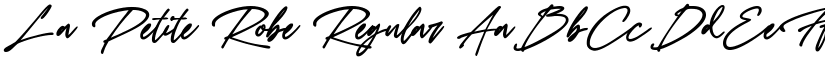 La Petite Robe Regular font