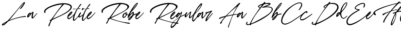 La Petite Robe Regular font