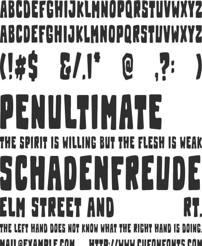 Hey Franky font preview