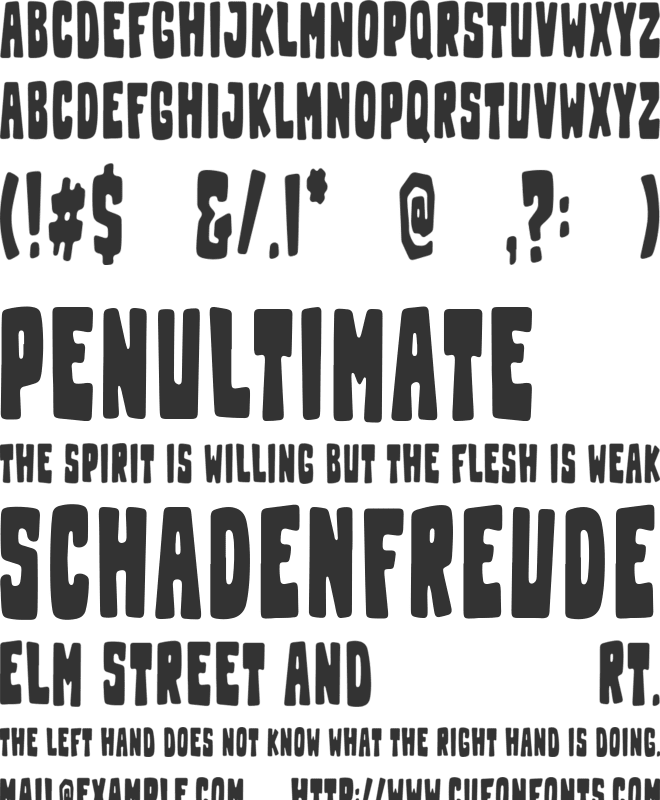 Hey Franky font preview