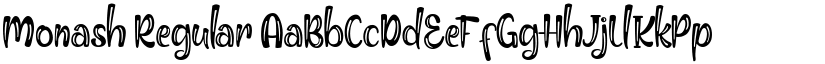 Monash Regular font
