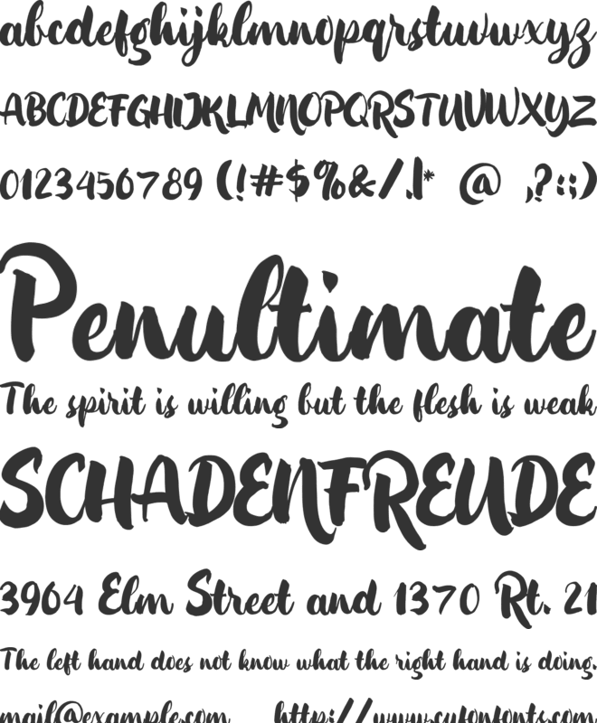 Insforgen font preview