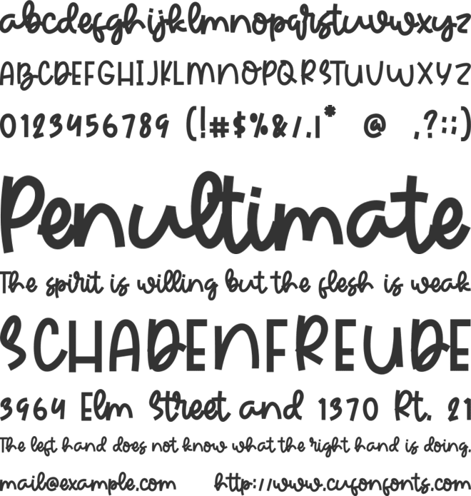Peach Mezmerize font preview