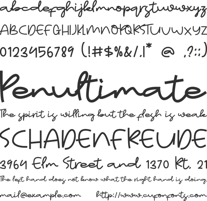 Great Rechords font preview