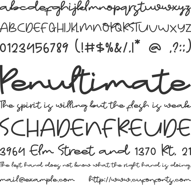 Great Rechords font preview