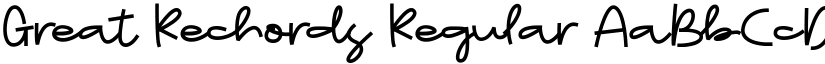 Great Rechords font download