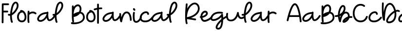 Floral Botanical Regular font