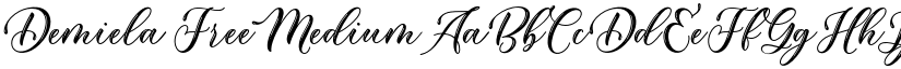 Demiela Free Medium font