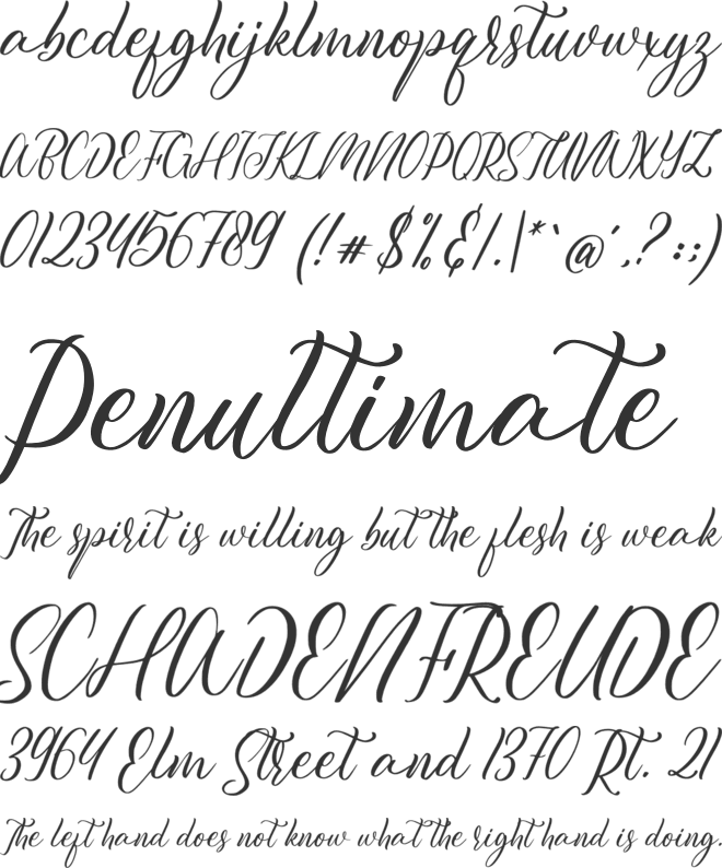 Julistta font preview