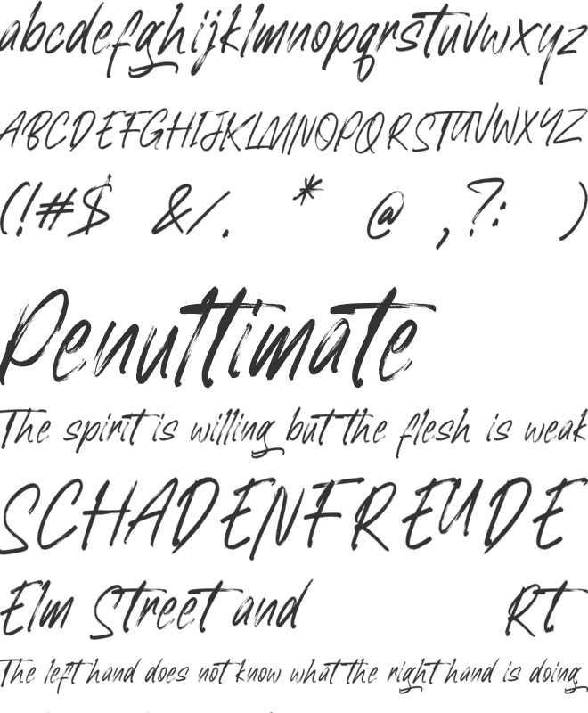 Gratosca Morgan font preview