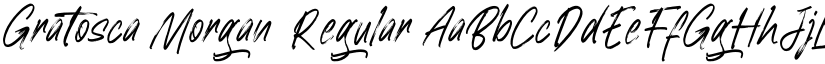 Gratosca Morgan Regular font
